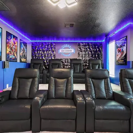 13 Beds Movie Theater Game Room Water Park